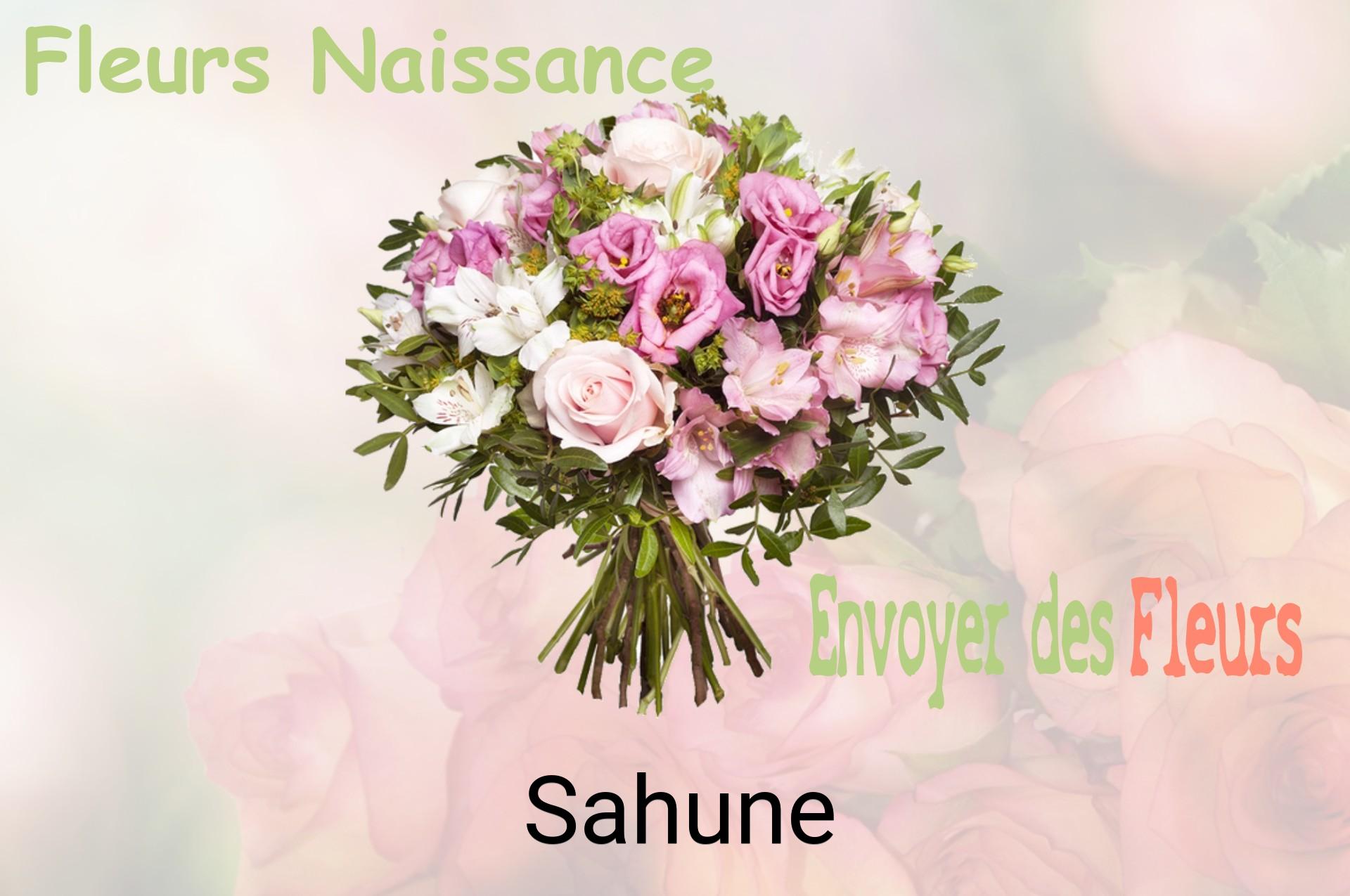 Bouquet de fleurs de naissance livré à Sahune